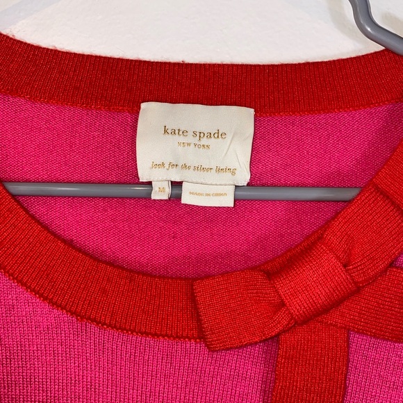 Kate Spade Color block Wool Bow Dress - Picture 3 of 9